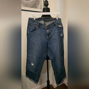 Old Navy Distressed Blue Ankle Jeans 22